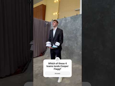 Cooper Flagg arrives to the 2025 NBA Draft Lottery!