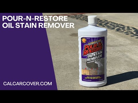 Pour and Restore Oil Stain Remover for Driveway, Brick, Concrete and Asphalt at California Car Cover