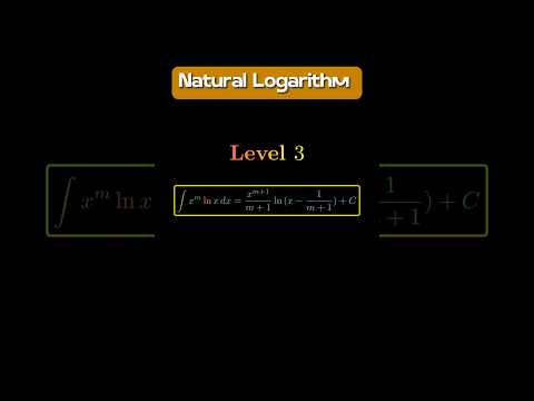 Integration involving Natural Logarithm #maths