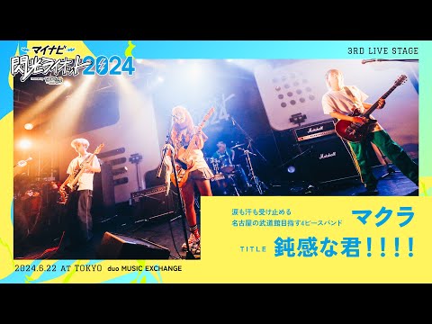 マクラ／鈍感な君！！！！【マイナビ閃光ライオット2024 3次ライブ審査】