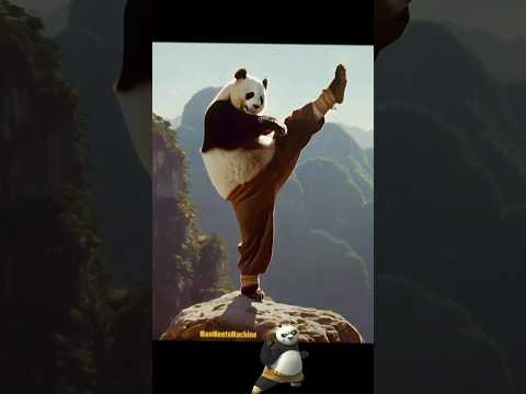Kung Fu Panda "Live Action" Versión 80s 🐼 #kungfupanda #liveaction #entertainment