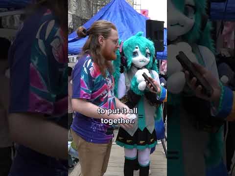 A CLOSER LOOK WITH FURRY MIKU #hatsunemiku #miku #kaito #vocaloid #cosplay