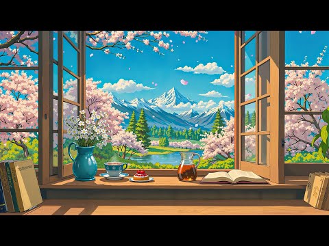Coffee Morning in Spring 🌸 Aesthetic Lofi Coffee Music ☕ Lofi Hip Hop to Heal/Relax/Chill