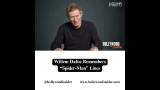 Willem Dafoe Remembers "Spider-Man" | Video: @variety