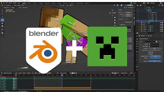 Minecraft Legacy Toon Shader Style Character in Blender