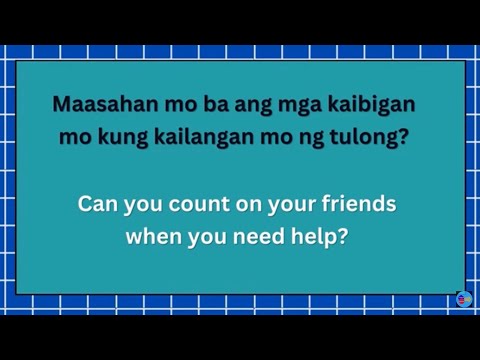 EASY TAGALOG-ENGLISH TRANSLATION/SENTENCES FOR DAILY CONVERSATION 7 #englishtagalogtranslation