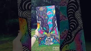 Psychedelic Rainbow Art Painting