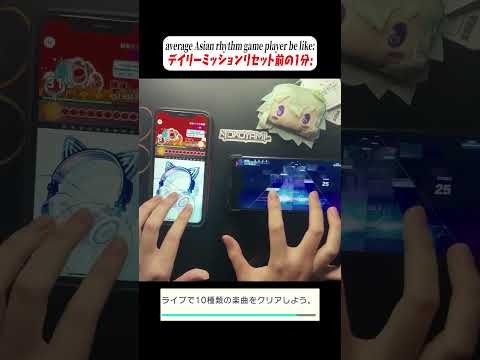 average Asian rhythm game player be like: