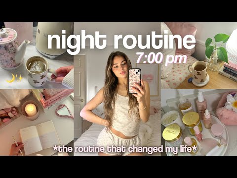 7PM *winter* NIGHT ROUTINE 🌙 THAT GIRL tips for the best sleep