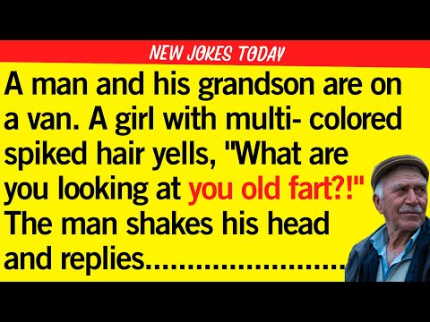 🤣Old man on a bus with Grandson?! | BEST JOKE OF THE DAY!  Updated