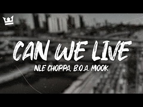 nle choppa, b.o.a. mook - CAN WE LIVE (LYRICS)