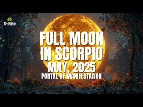 Full Moon in Scorpio May 2025  | Flower Moon 432 Hz | Shift Your Life Forever with Healing Vibes