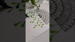 Easy way to draw mandala 🌱😮✨️🖌 #shorts #art #colors #satisfying #trending #viralvideo #asmr #fyp #yt