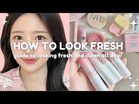 How To Look Fresh and Clean All Day 🌷✨(skincare, makeup, clothing, essentials & more!)