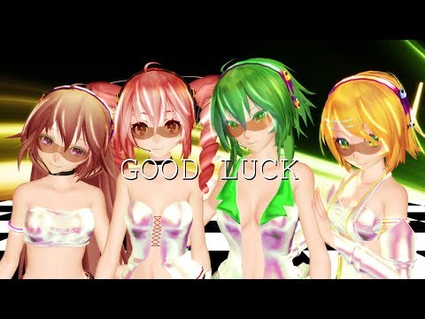 [MMD] Good Luck by AOA with GUMI, IA, Rin, and Teto