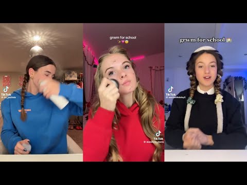 GRWM FOR SCHOOL TIKTOK COMPILATION!! #storytimecompilation #grwm