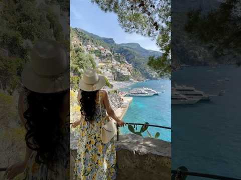 Postcard-perfect views in Positano, Italy!📸 #italiansummer #positano #amalficoast #travelbucketlist