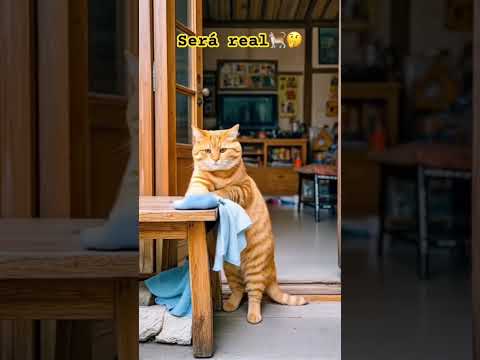 # 🐈 🤔será real ❤️video completo lo que no me gusta es que trabaje pero lindo🐈