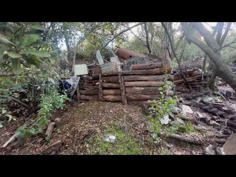 Huge Homeless Encampment on side of main highway in Jamestown, CA