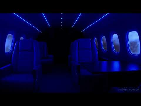 🛩️ ☁️ Sleep in a Luxury Jet | Soothing Night Flight Ambience for Deep Relaxation (10 Hours)