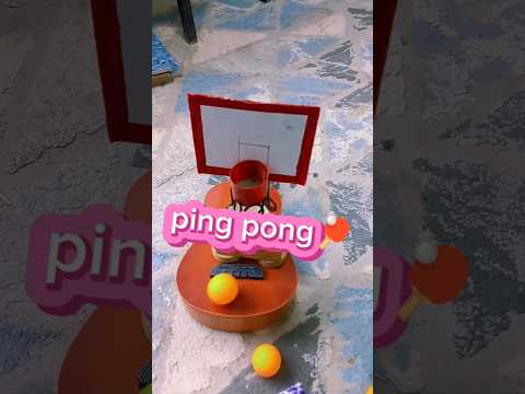 ping pong ball game basketball shorts #shorts #trickshot #balltrick