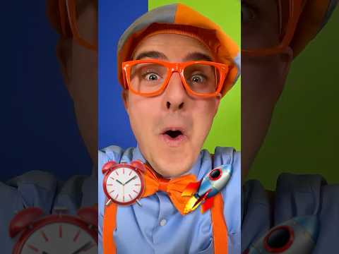DIY a ROCKET🚀 in under 1 MINUTE⏰?! Hurry Blippi! #blippi #shorts