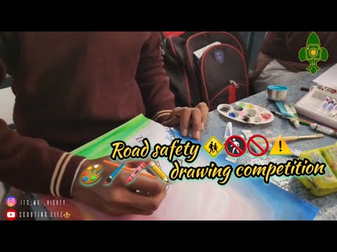 Scout Guide Road safety Drawing Competition | gyan sthaly public Inter college  jhansi | #scoutguide