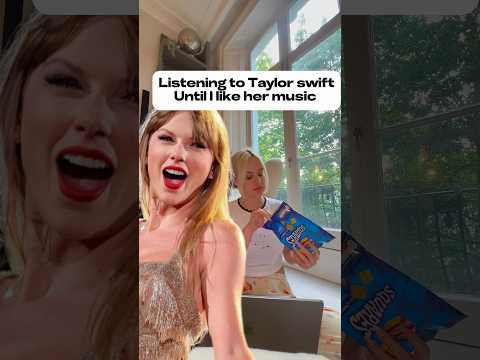 Listening to Taylor swift until I like her music! #taylorswift #shorts