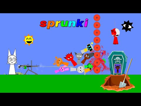 Sprunki Destroy Factory in Algodoo