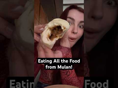 Eating all the food from Mulan! #foodie #mulan #chinesefood #eating #nycfood #disney #shorts