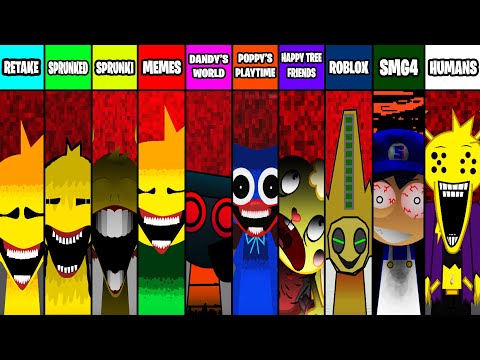 EVERY Incredibox Monster VOICE From Incredibox SPRUNKI RETAKE! All New Mod Versions Comparison
