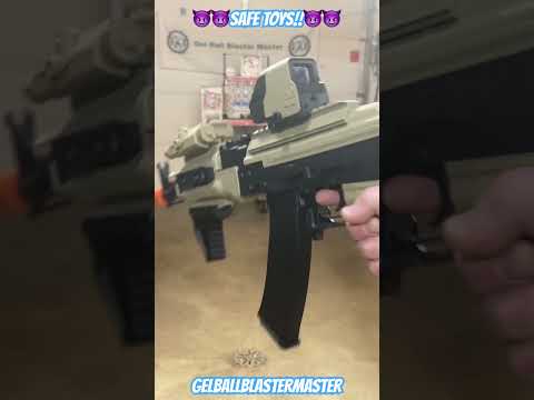 DEMO! Customized & Upgraded!! EMERBU Toys - A&K Rattlesnake AK105 (TOY!!) Gel Ball Blaster!!!
