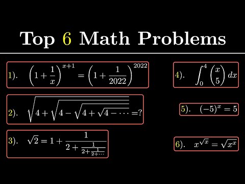 Top 6  Math difficult Questions Solved | math animation