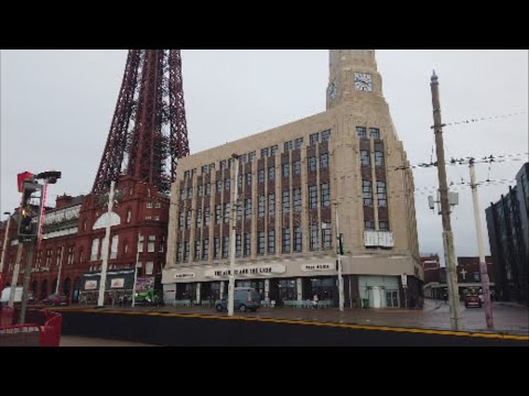 BLACKPOOL a walk round shopping area and seafront monday afternoon very  peacefull walk