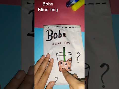 kawaii boba blind bag🤎#diy #boba #blindbag #satisfying #squishy #cute #shorts #short