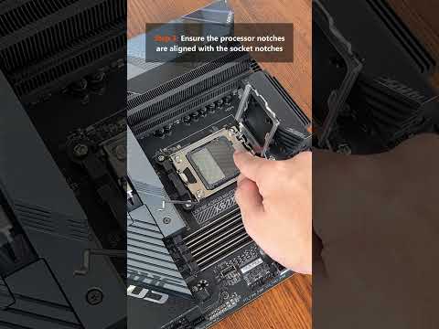 How to Install an AMD AM5 Processor! #amd #custompc #custompcbuilding #gamingpc #pcbuild