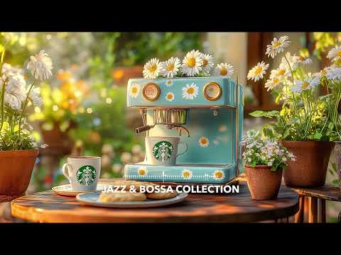 Summer Vibes & Happy Jazz 🌼 Sweet Starbucks Coffee with Bossa Nova Music