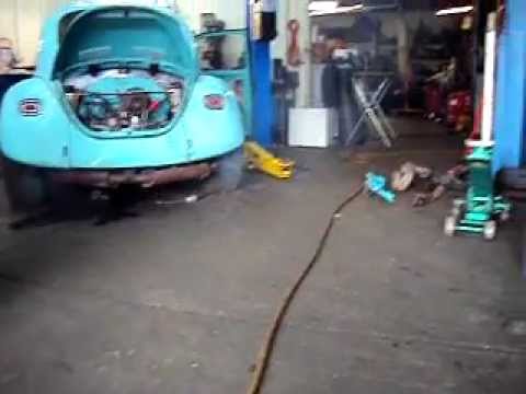 VW Bug Blowing Smoke Rings