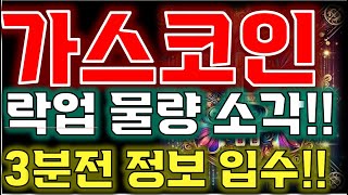 [가스코인 전망] "상장폐지?" 말도 안됩니다.!