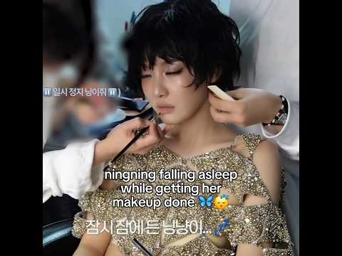 Sleepy ningning 😴 #ningning #winter #giselle #karina #aespa #kpop #meme #sleepy #fyp