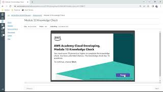 AWS Developing  Module 13 Knowledge Check - Anand K