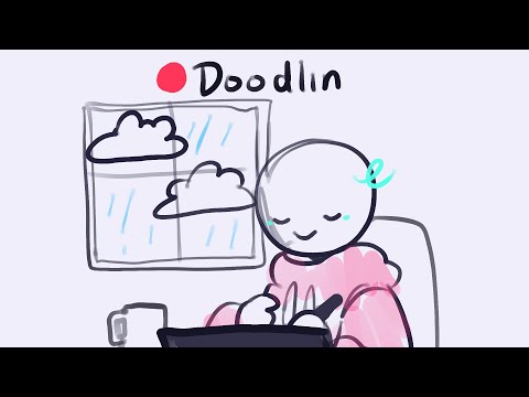[ 🌧️ CHILL ] Yawns and draws on a Monday