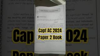 Capf AC 2024 Paper 2 Book #capf2024 #capfac2024 #capfpaper2 #capfac