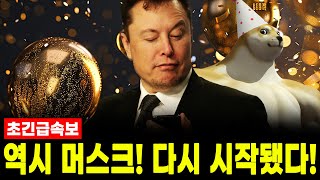 [도지코인 전망] 돌아온 일론머스크! 대형 호재를 물고 왔습니다! #업비트시황 #코인시황 #급등코인추천 #도지코인대응