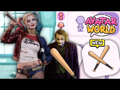 HOW TO MAKE HARLEY QUINA AND JOKER IN AVATAR WORLD 🌎 AVATAR WORLD NEW CHARACTERS