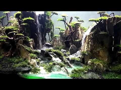 Waterfall fantasy aquascape