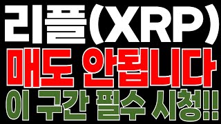 [리플코인] 리플이 급변하고 있습니다.. "이 시점" 필수 시청..! 아직 매도 안됩니다💥