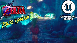 ZELDA Unreal Engine 5 Zora's Domain is BEAUTIFUL; The Legend of Zelda: Ocarina of Time