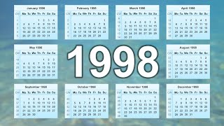Calendar 1998