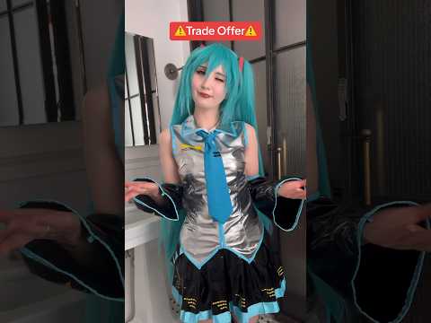 Deal? 😝#animecosplay #mikucosplay #miku #hatsunemiku #mikuhatsune #vocaloidcosplay #vocaloid #anime